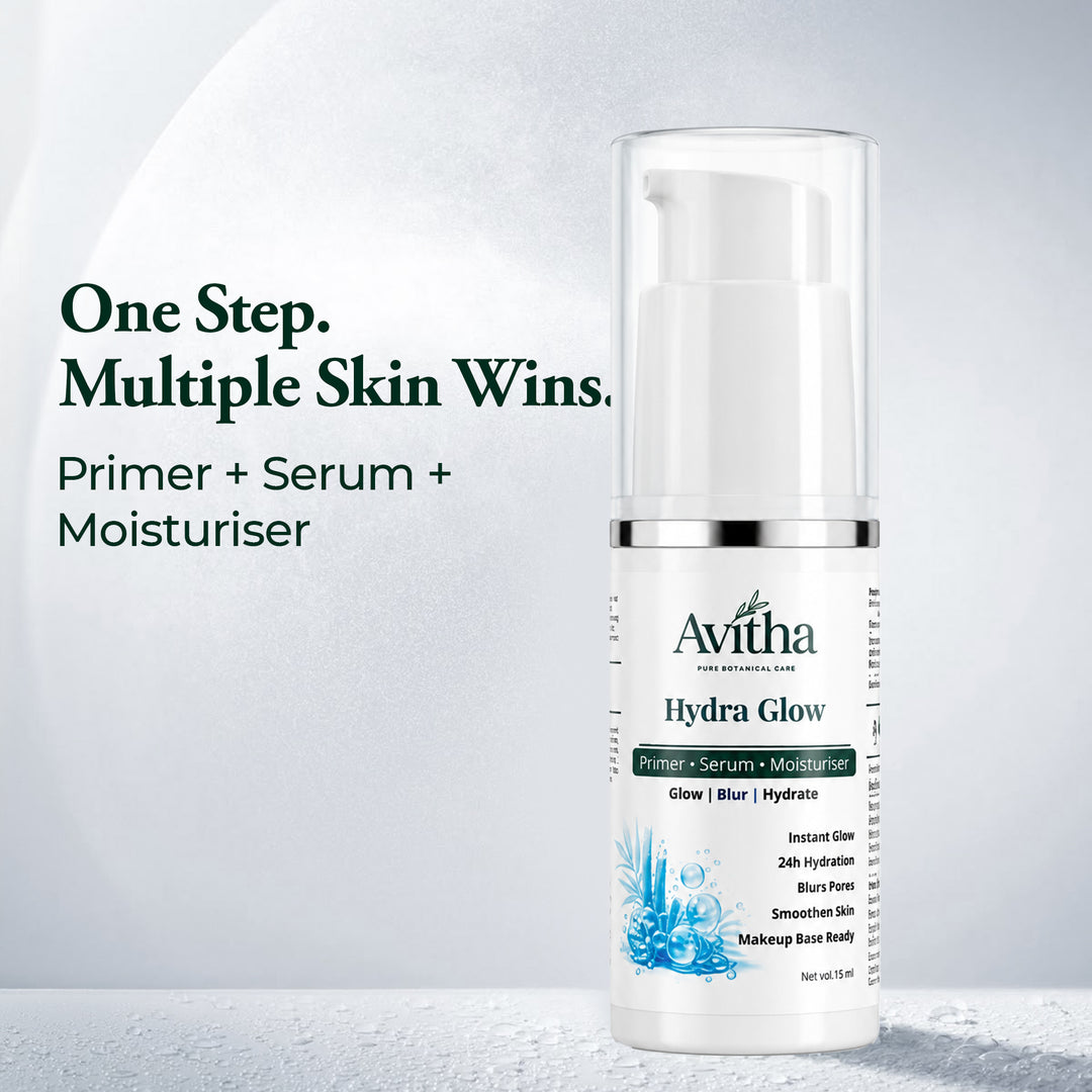 Avitha HydraGlow 3-in-1 Serum + Primer + Moisturiser (15ml)