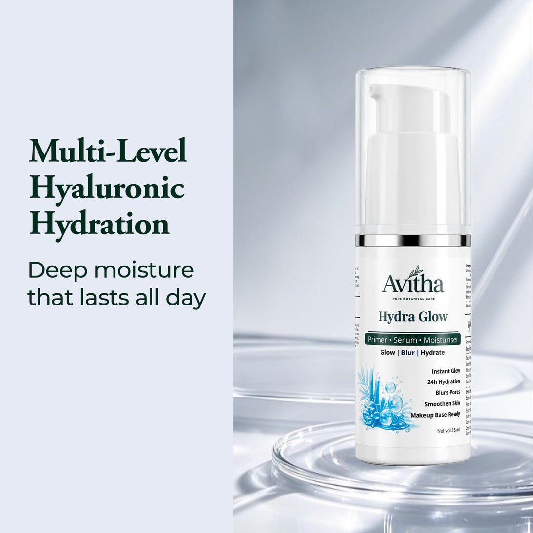 Avitha HydraGlow 3-in-1 Serum + Primer + Moisturiser (15ml)